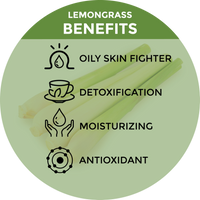 Lemongrass Body Wash formulated with natural aloe vera and coconut oil to keep skin moisturized.