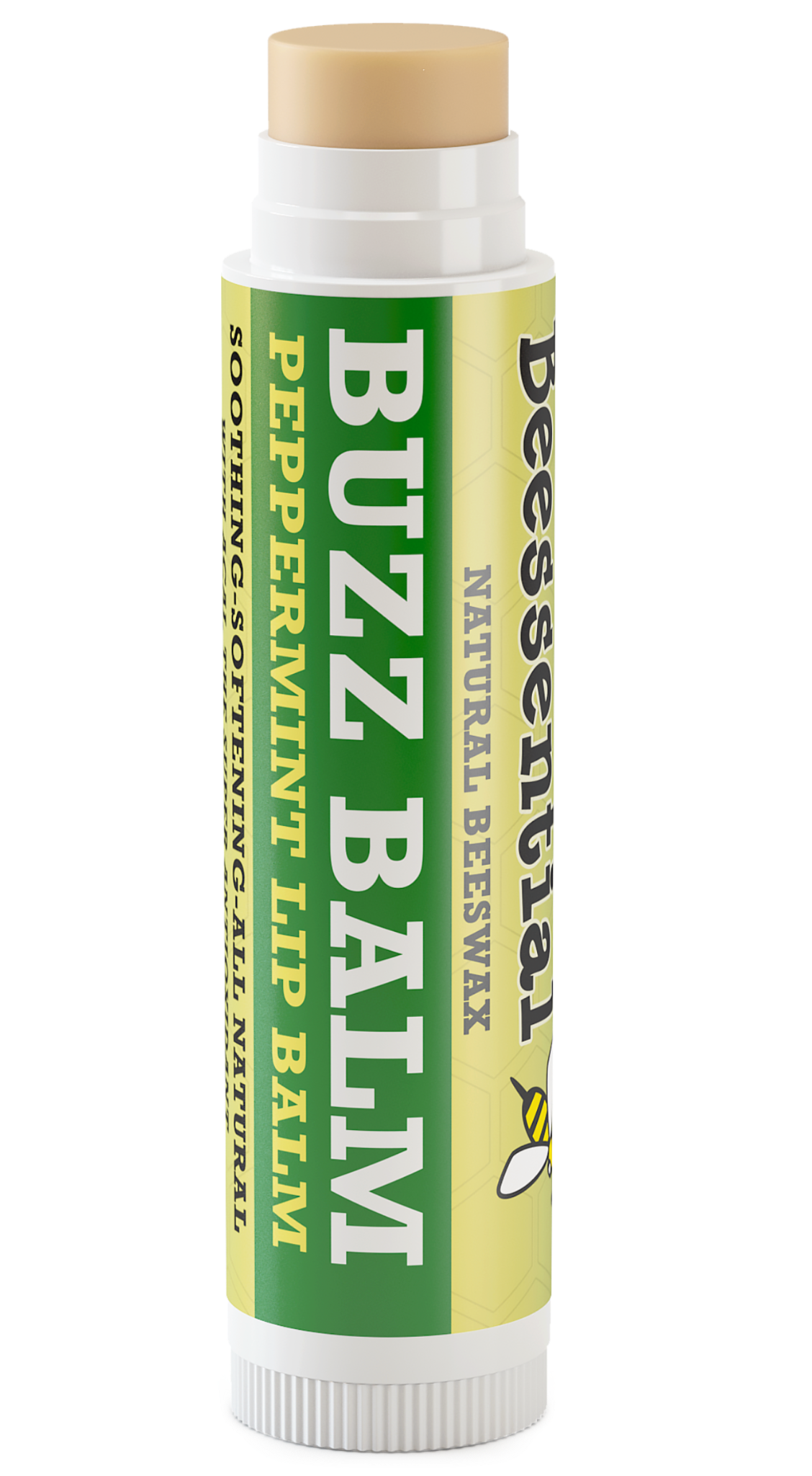 Beessential Peppermint Lip Balm – A cooling, nourishing formula with coconut oil, shea butter, and pure peppermint