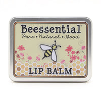 Beessential Peppermint Beeswax Lip Balm – Natural lip care with beeswax, coconut, and shea butter for hydrated, smooth lips with a refreshing peppermint scent.