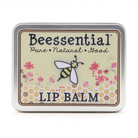 Beessential Rose Mint Lip Balm in a classic 2-pack tin. Travel-friendly moisturizing lip treatment.
