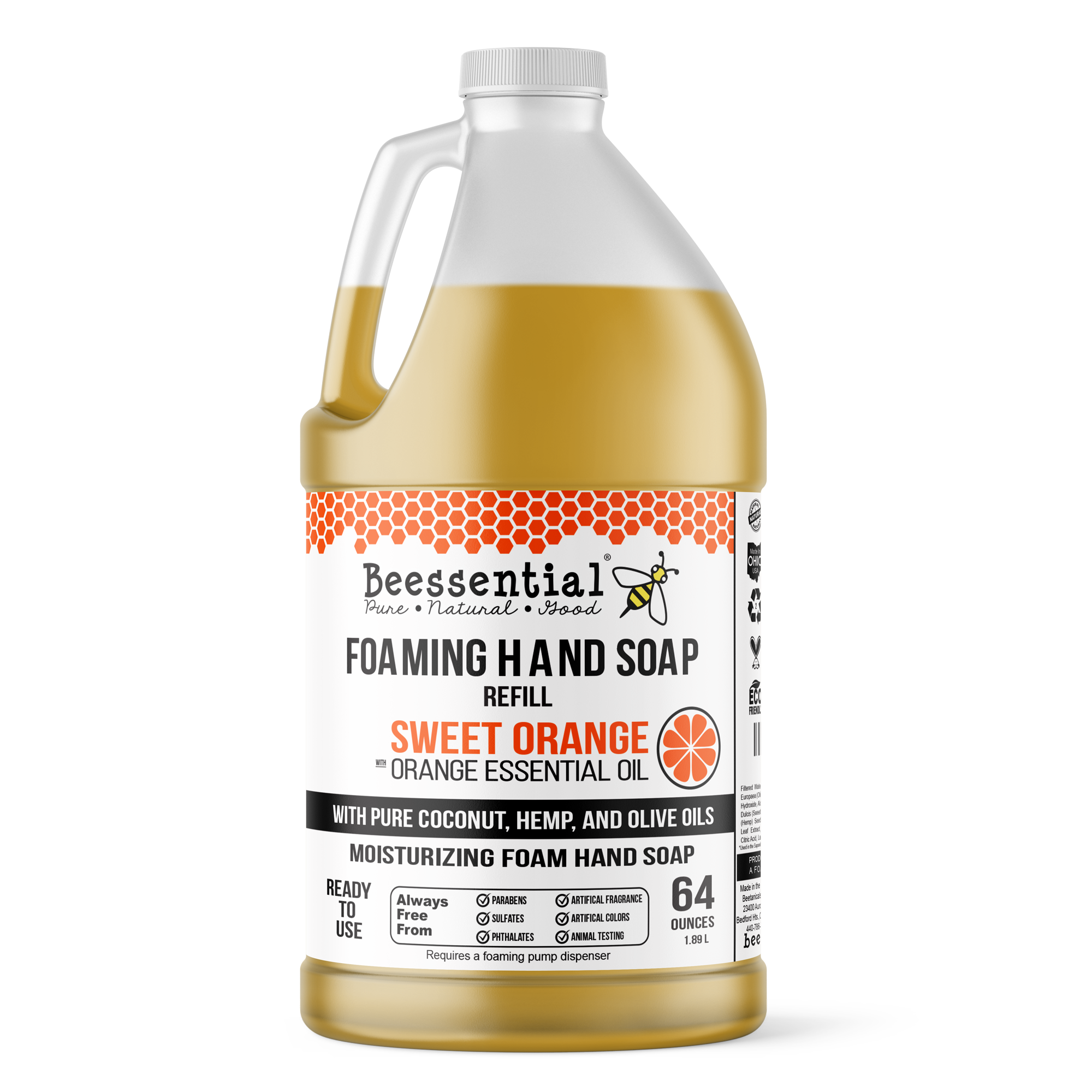 Orange Foaming Hand Soap Recipe - Citrus Vanilla Scent for Kids