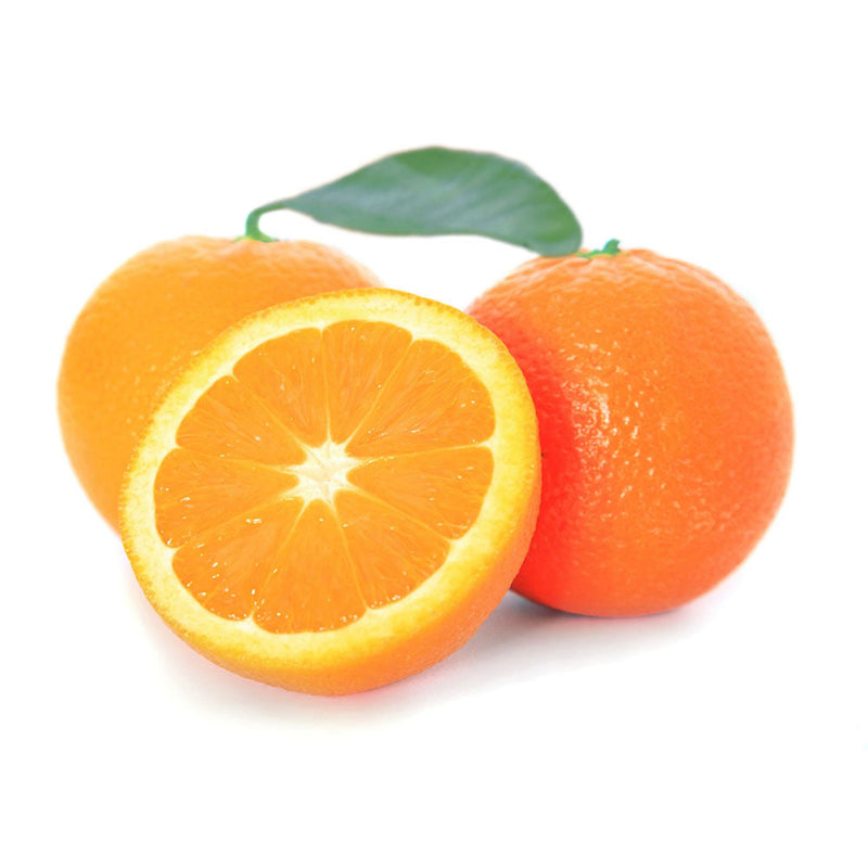 Fresh, ripe orange fruit.