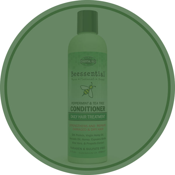 Beessential Peppermint & Tea Tree Conditioner – Nourishing and Invigorating Hair Care with Natural Oils