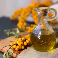 Orange sea buckthorn is a natural source of vitamins and antioxidants for nourishing skin care