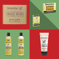 Natural Beessential Shower Gift Set with honey-based skincare and hair products.