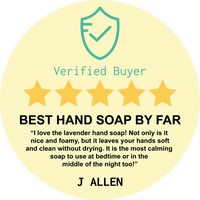 Verified Buyer review for Beessential Lavender and Bergamot Foaming Hand Soap - Rated 5 stars for its soothing scent.