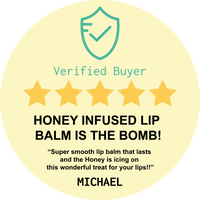 Verified Buyer review for Natural Beeswax Honey Lip Balm