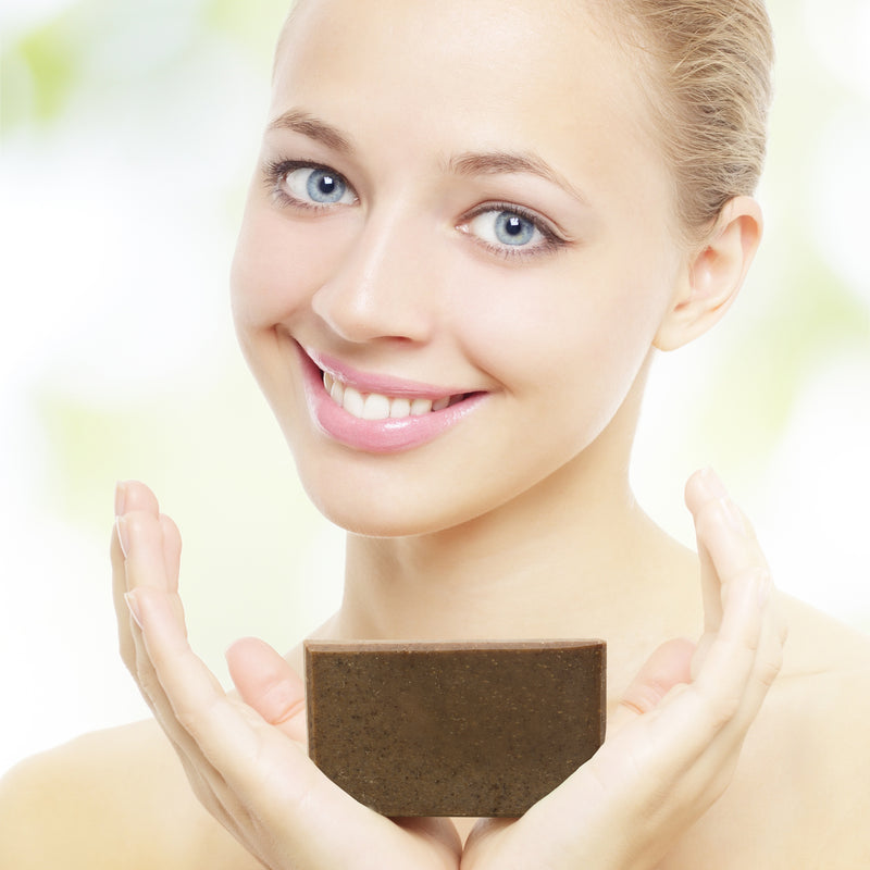 Coffee Mechanic's and Gardener's Bar Soap exfolate to clean hands from grime and dirt.