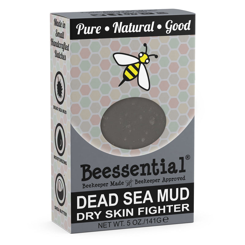 Dead Sea Mud Soap is a mineral-rich natural bar soap for face and body