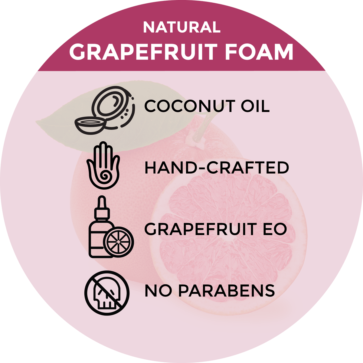 Grapefruit with Lemongrass Foaming Hand Soap - Refreshing & Zesty - Beessential