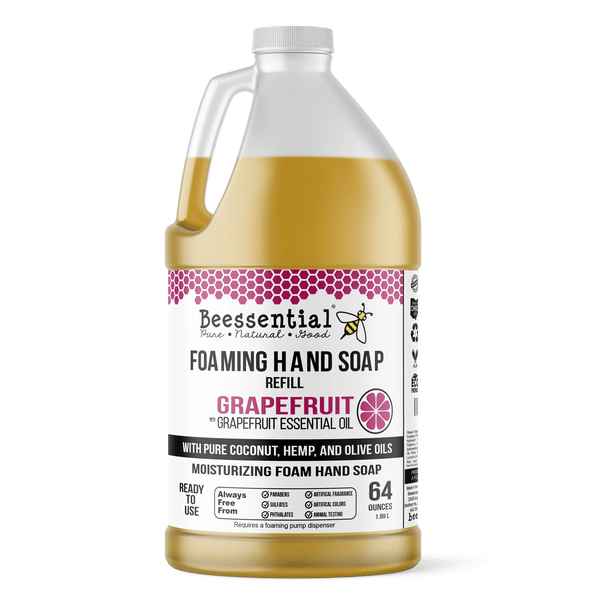 Grapefruit with Lemongrass Foaming Hand Soap - Refreshing & Zesty - Beessential