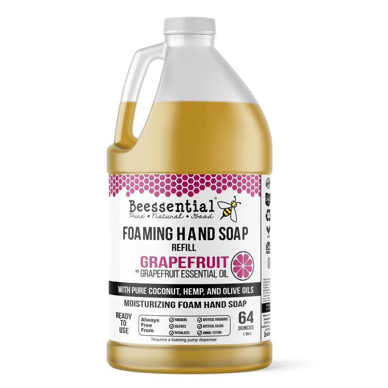 Grapefruit with Lemongrass Foaming Hand Soap - Refreshing & Zesty - Beessential