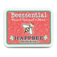HappBee Holidays Lip Balm Tin – Choose Any 5 Give the gift of soft, happy lips with the Beessential HappBee Holidays Lip Balm Tin