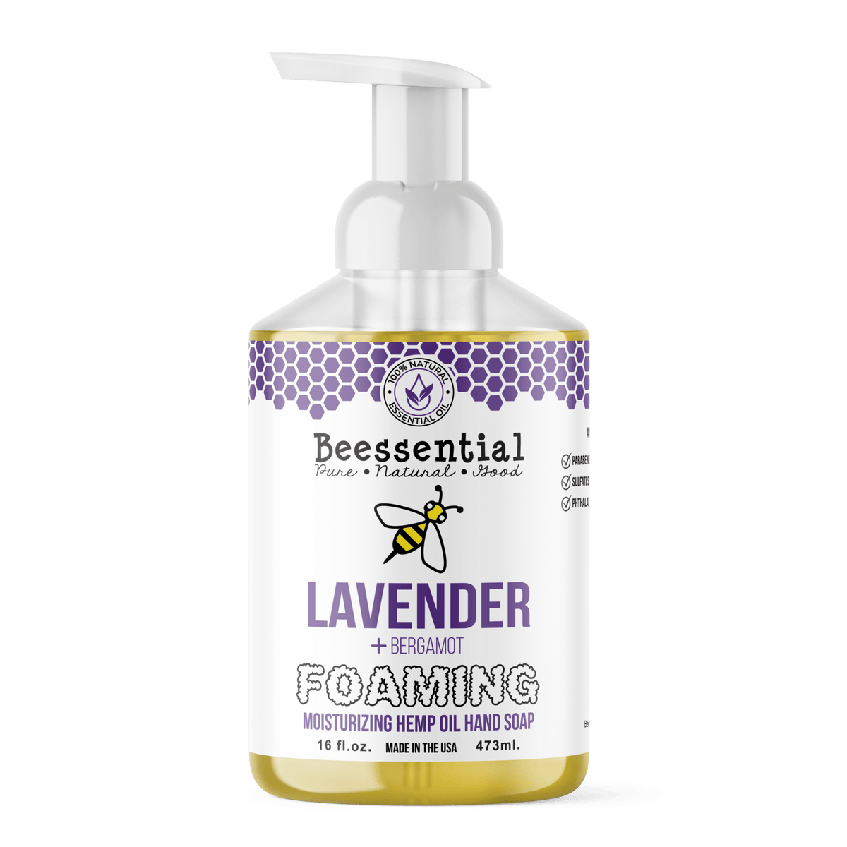 Lavender and Bergamot Foaming Hand Soap - Beessential