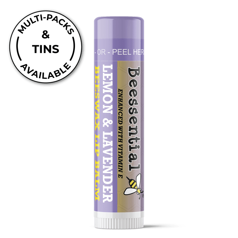 Lemon Lavender Lip Balm brings together bright citrus and soft floral notes in a natural beeswax balm
