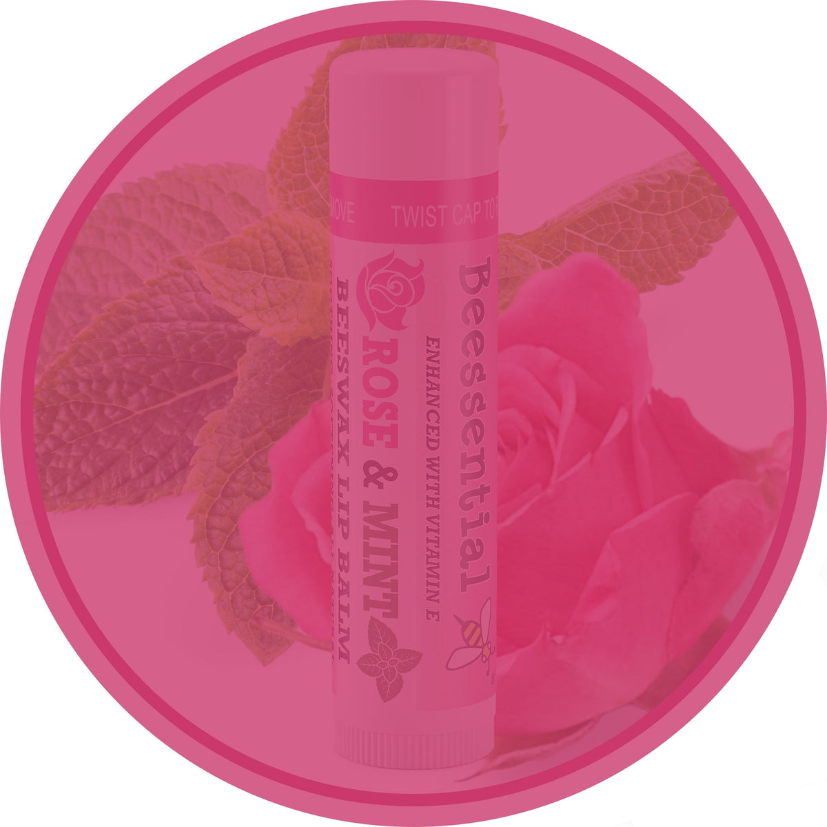 Rose Mint Lip Balm - Beessential