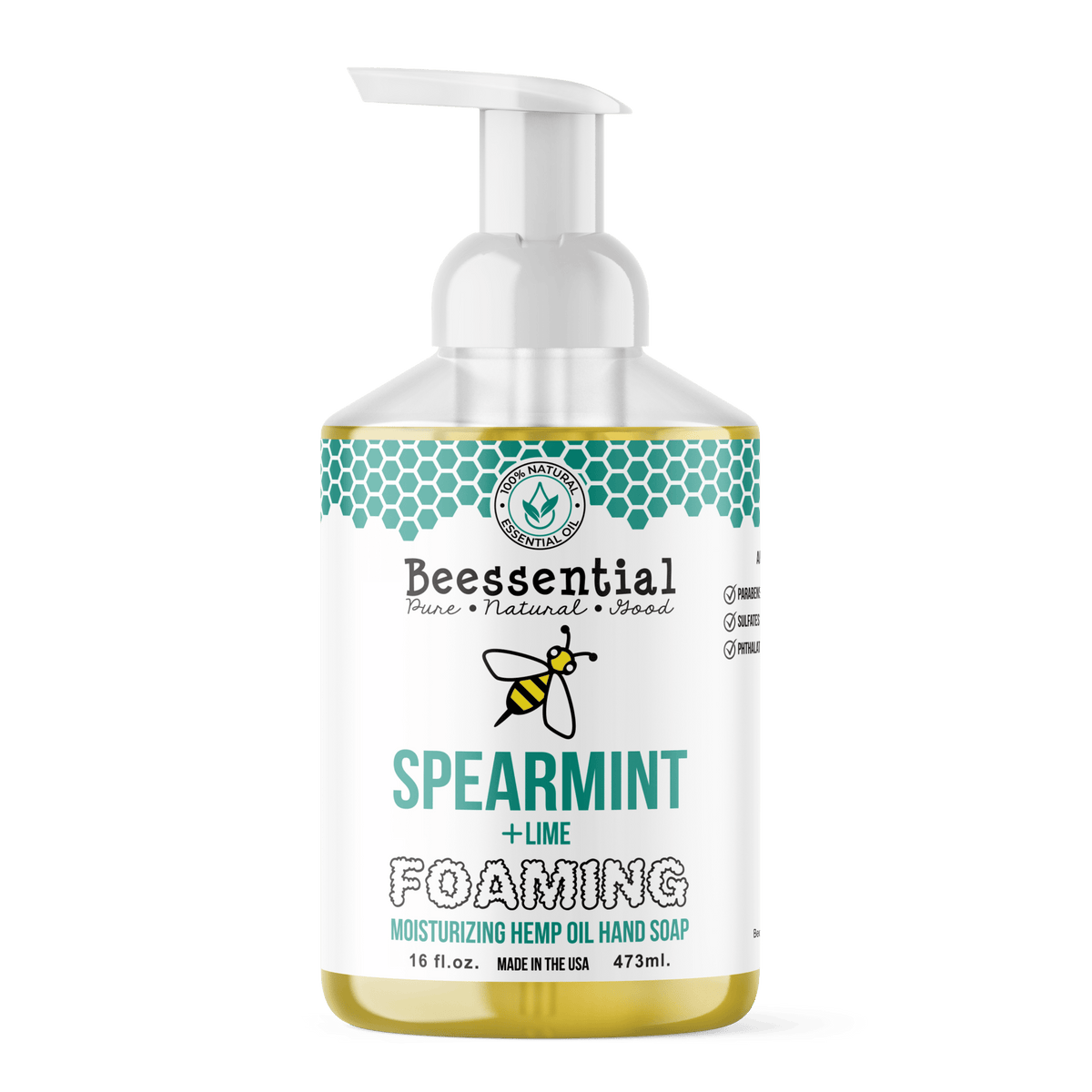Spearmint Lime Foaming Soap - Beessential